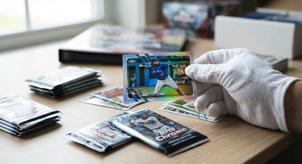 Sports card packs and boxes for July 2026 releases, including baseball, basketball, WNBA and World Cup soccer cards.